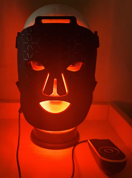 Wearable LED Light Therapy Silicone Facial Mask