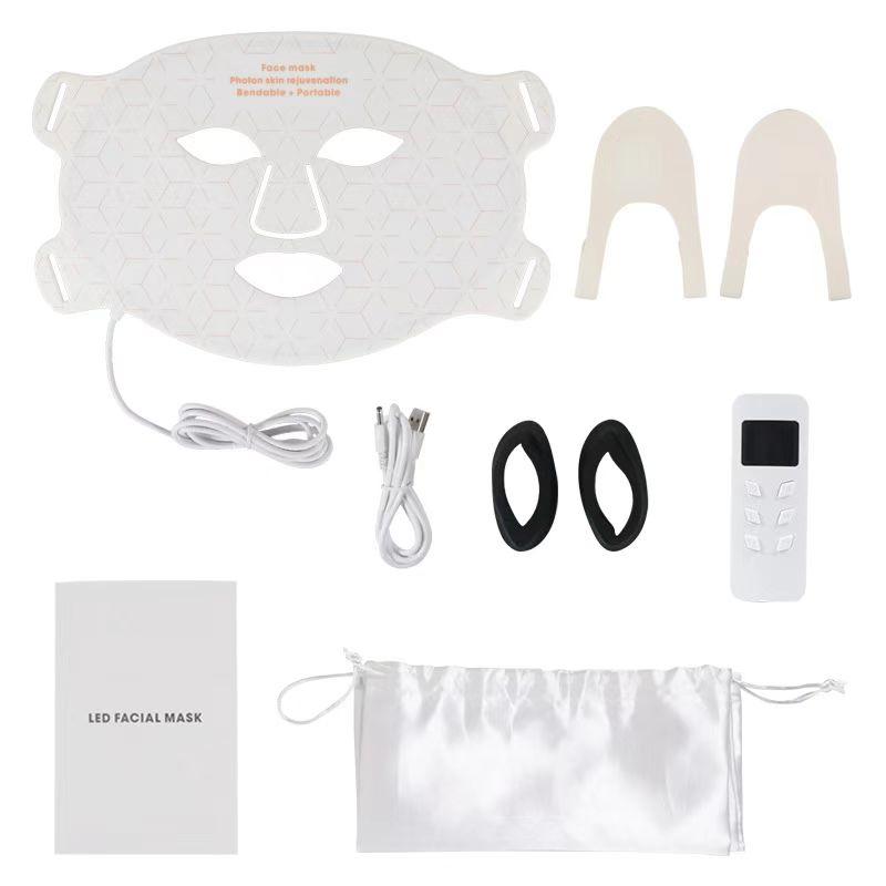 Wearable LED Light Therapy Silicone Facial Mask