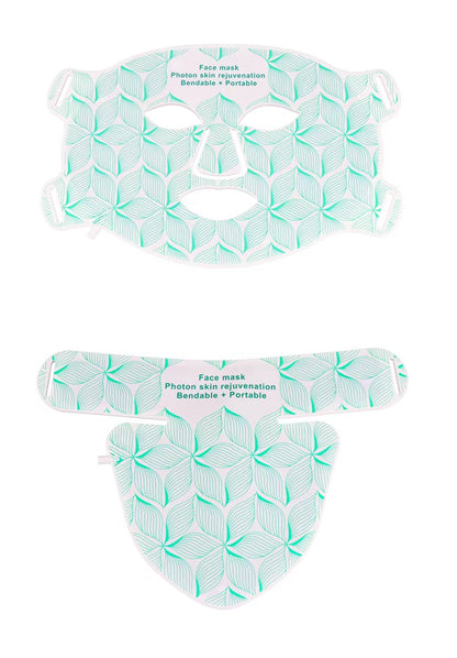 Wearable LED Light Therapy Silicone Facial Mask