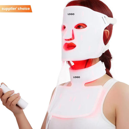 Wearable LED Light Therapy Silicone Facial Mask